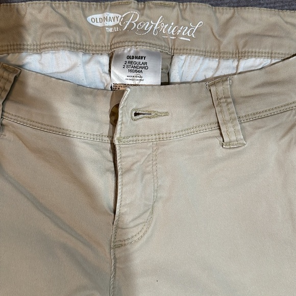 Old Navy- 3-pair chino bundle women's size 2. Boyfriend cut. - Picture 4 of 5